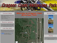 Tablet Screenshot of dragoonmotocross.com